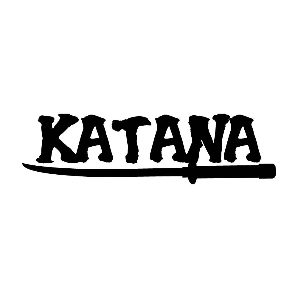 カッティングステッカー KATANA (A) サイズ選択可 日本刀 カタナ かっこいい 侍