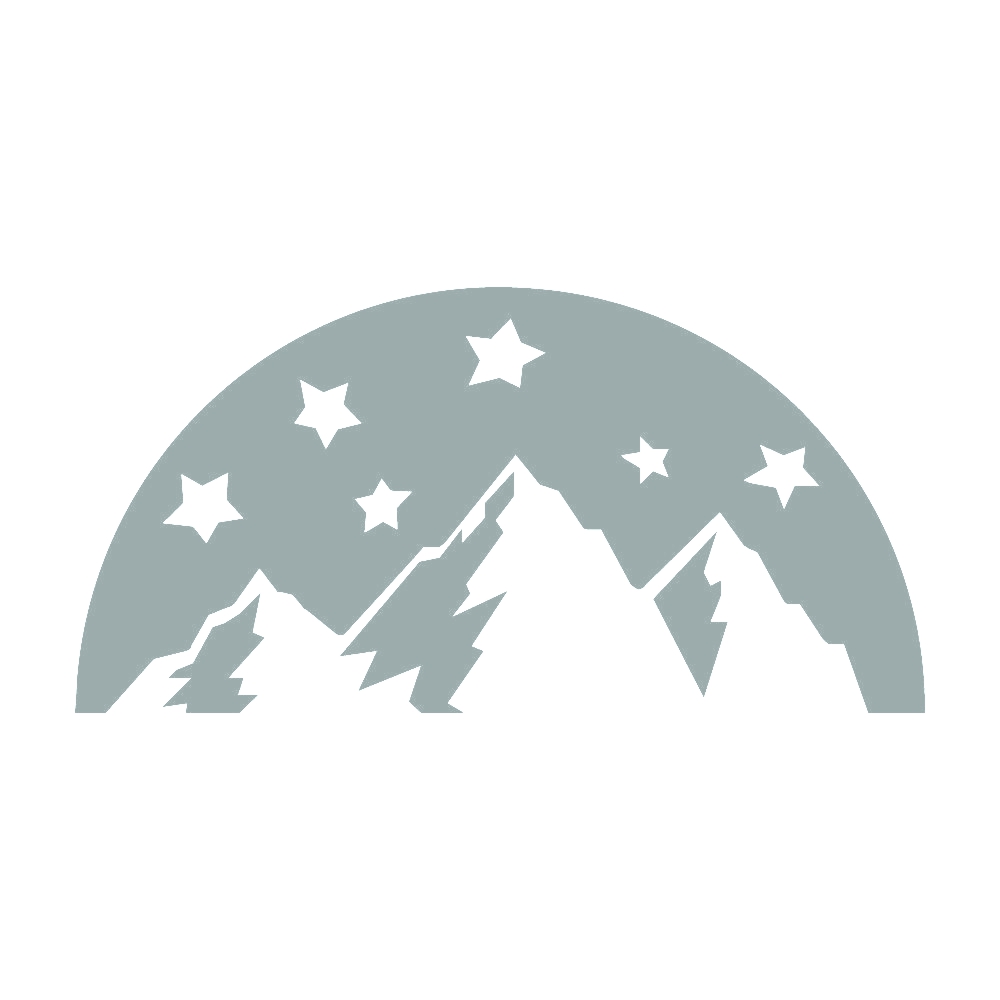 カッティングステッカー 山と星空 サイズ選択可 キャンプ 山 自然