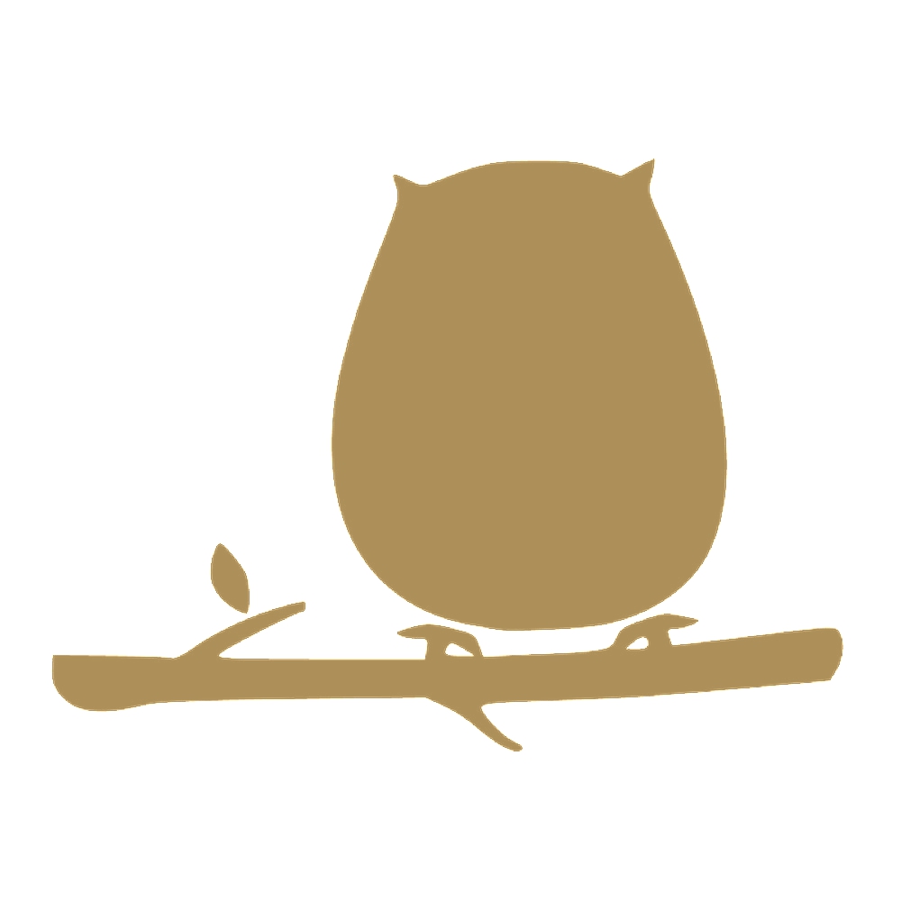 カッティングステッカー フクロウ(A) サイズ選択可 梟 イラスト かわいい 動物