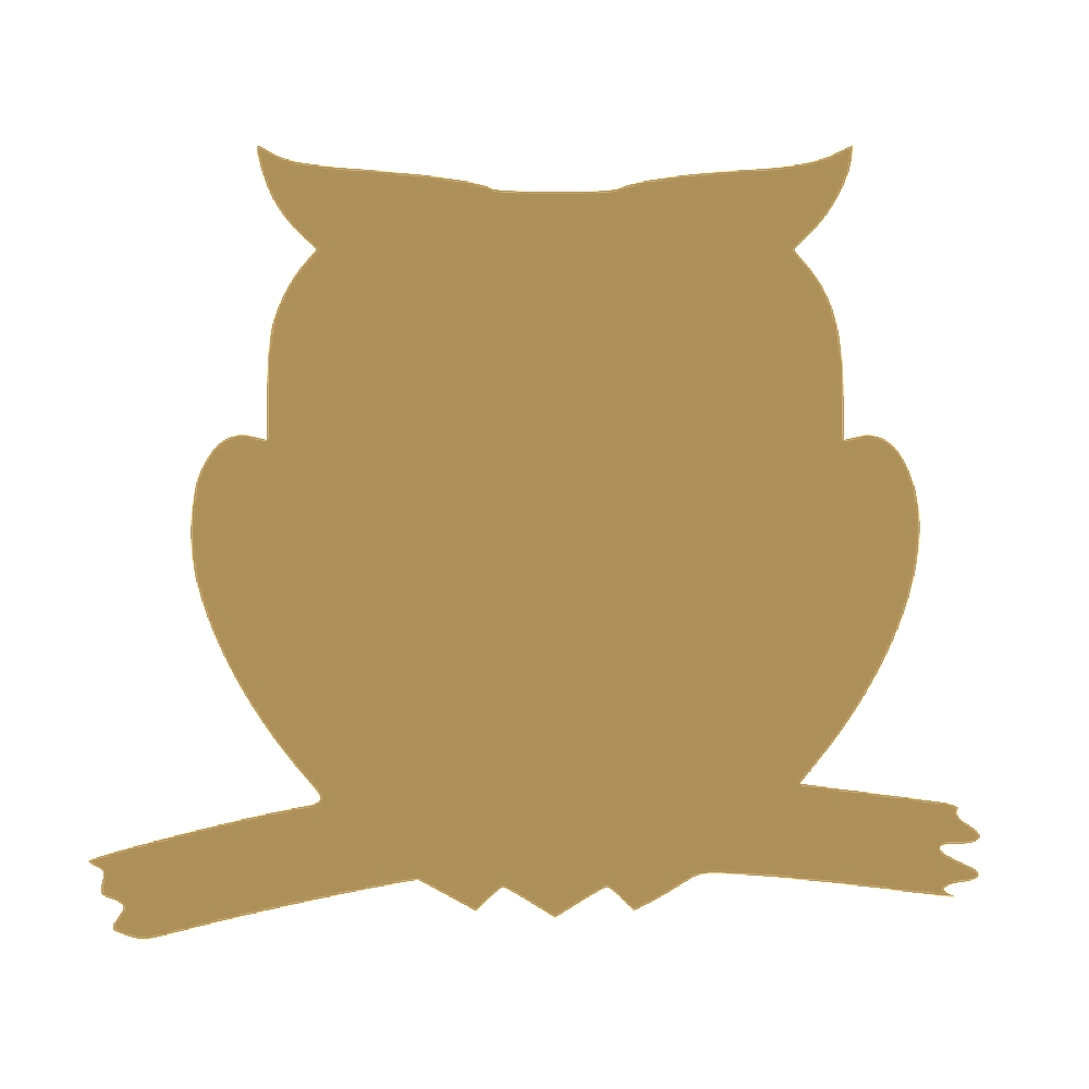 カッティングステッカー フクロウ(B) サイズ選択可 梟 イラスト かわいい 動物