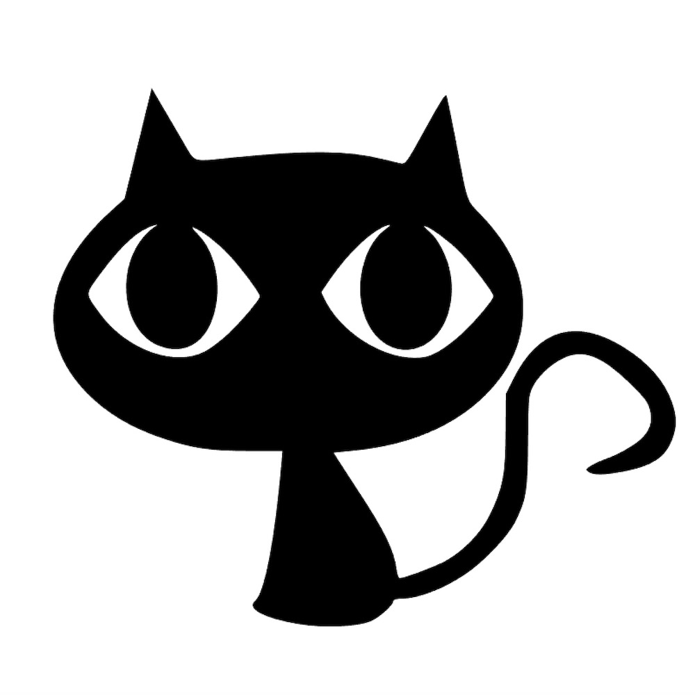 カッティングステッカー 猫(J) サイズ選択可 ネコ イラスト キャラクター 車