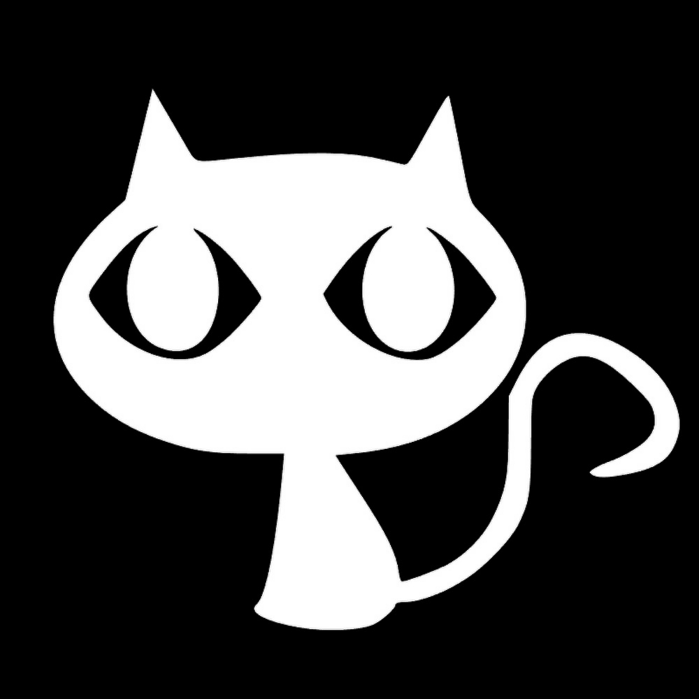 カッティングステッカー 猫(J) サイズ選択可 ネコ イラスト キャラクター 車