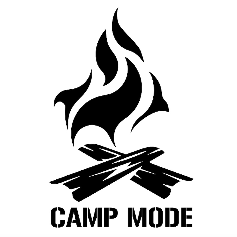 カッティングステッカー CAMP MODE サイズ選択可 キャンプ 焚き火 アウトドア テント｜fuji-works｜03
