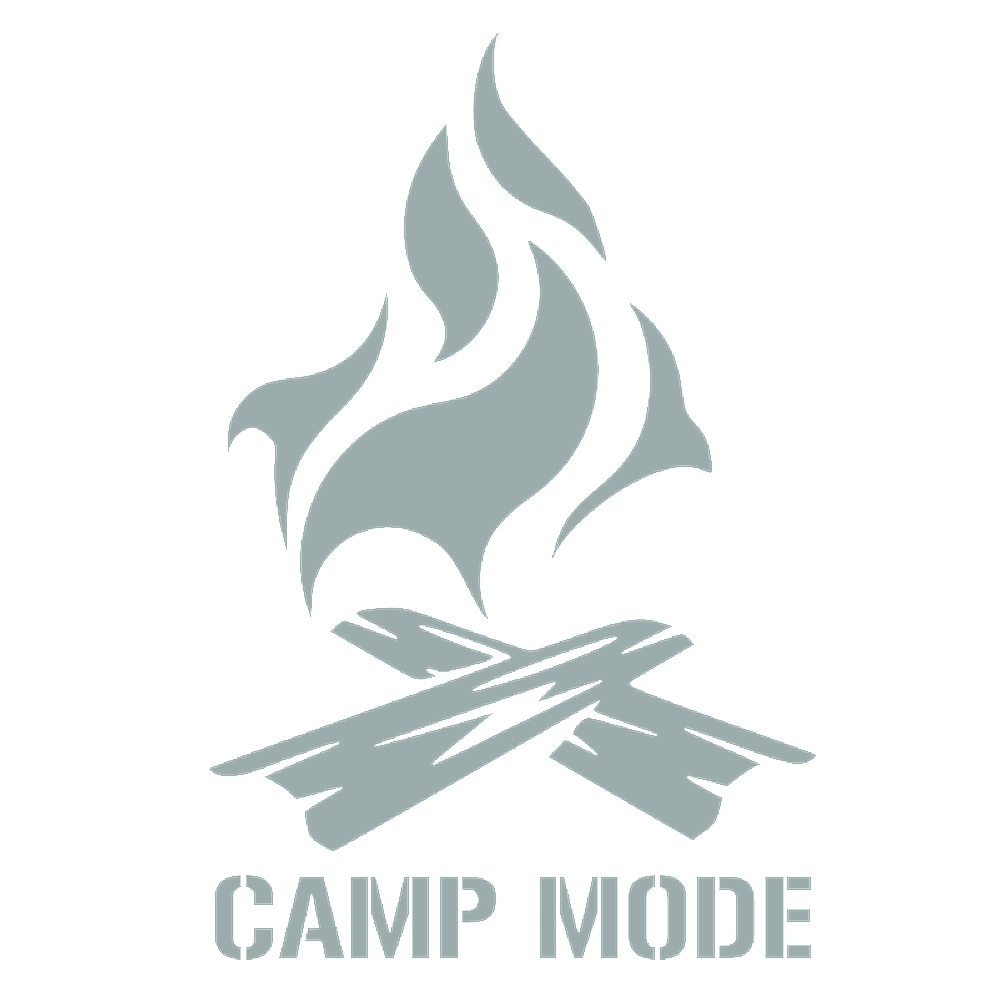カッティングステッカー CAMP MODE サイズ選択可 キャンプ 焚き火 アウトドア テント