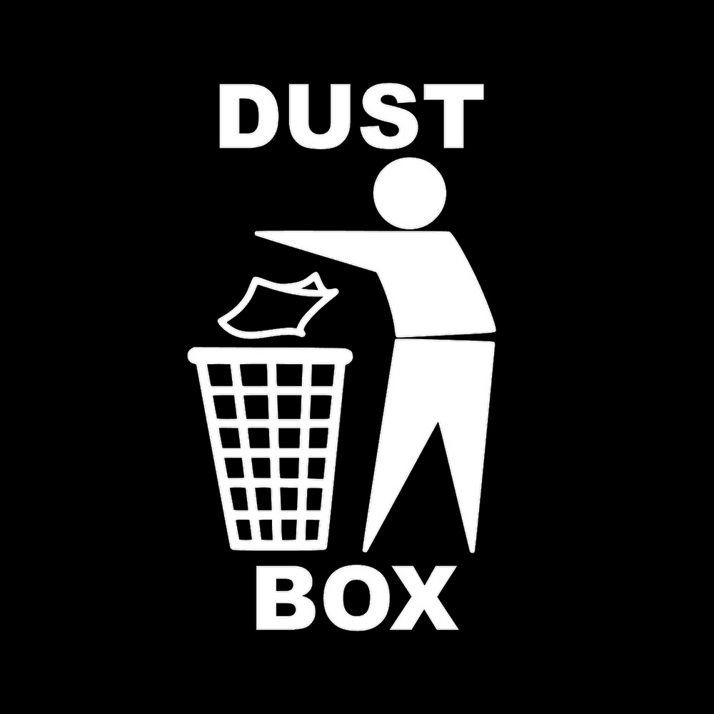 カッティングステッカー DUST BOX(B) サイズ選択可 ゴミ箱 ダストボックス イラスト アイコン :8851:FUJI Works ...