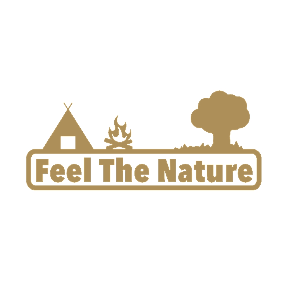 カッティングステッカー Feel The Nature(自然を感じる) サイズ選択可 キャンプ 車 ...