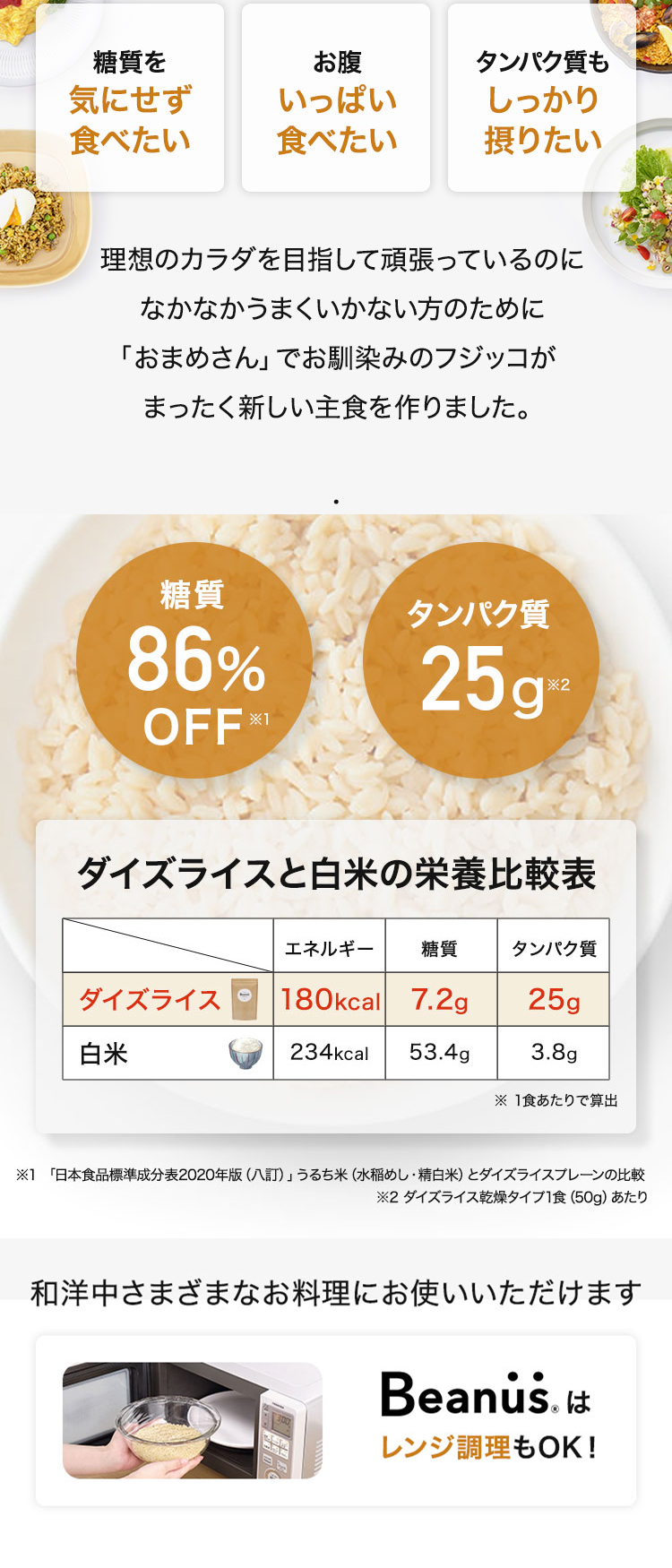 フジッコ Beanus ダイズライス 800g（16食） 低糖質  4個 フジッコ Beanus ダイズライス 800g（16食）【公式】【大豆米