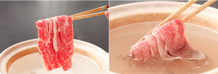 しゃぶしゃぶにて