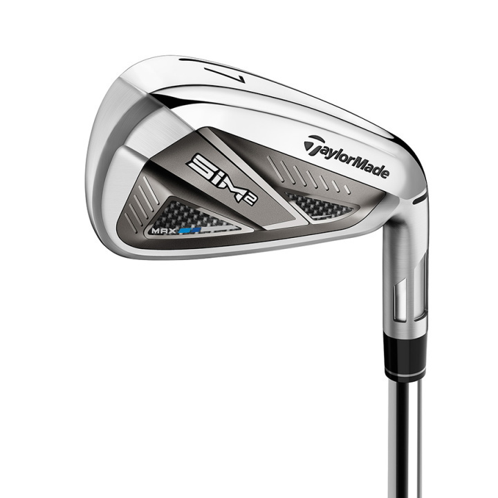 右用 テーラーメイド 2021年 SIM2 MAX アイアンセット 7本 (#5-9，Pw，Aw) KBS Max 85 MT スチールシャフト US仕様 TaylorMade 21 シム2 マックス「あすつく対応」