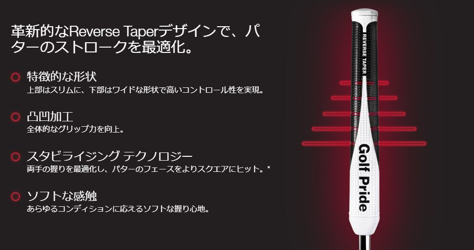 Golf Pride ゴルフプライド リバーステーパー 「ラージ