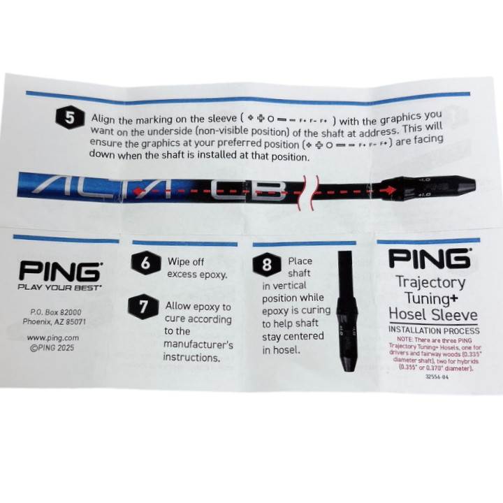 PING -  G440純正　ALTA J CB  SR 5w用　G440〜410ピンスリーブ G440 「純正」PING ピン G440用 335tip スリーブ US仕様「宅配便