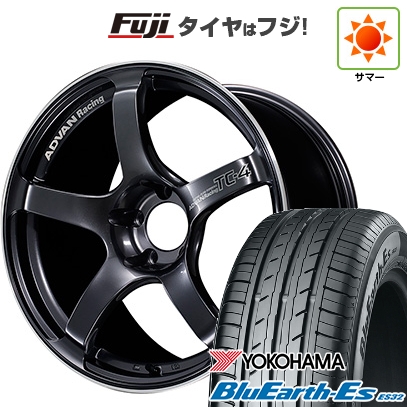 BluEarth - 【新品国産車用5穴100】 | 夏タイア 車輪4本仕掛ける | 225/55R18 | ヨコハマ 青碧地びた ES32 | ヨコハマ アドバンレーシング TC-4 | 8J 18in タイヤ、ホイール-車、バイク、自転車-夏タイヤ、ホイールセット