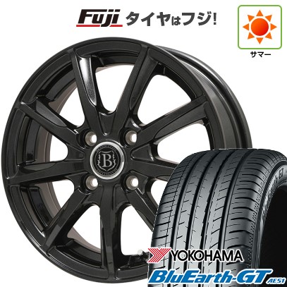 【新品国産車用 5穴100車】 夏タイヤ ホイール4本セット 195/65R15 ヨコハマ ブルーアース GT AE51 ブランドルライン ボレアノ9 15インチ
