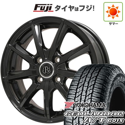 【新品 軽自動車】ハスラー デリカミニ(4WD) 夏タイヤ ホイール4本セット 165/60R15 ヨコハマ ジオランダー A/T G015 RBL ブランドルライン ボレアノ9 15インチ
