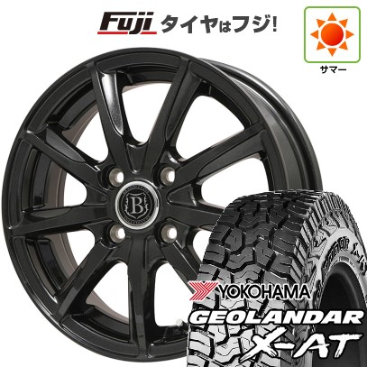 【新品 軽自動車】N-BOX タント スペーシア 夏タイヤ ホイール4本セット 155/65R14 ヨコハマ ジオランダー X-AT G016 ブランドルライン ボレアノ9 14インチ