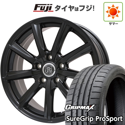 新品国産車用 5穴100車 夏タイヤ ホイール4本セット 225/40R18 グリップマックス シュアグリップ PRO SPORT BSW（限定） ブランドルライン ボレアノ9 18インチ