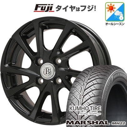 KUMHO - 【新品】無償性ド 5穴/114 オール時期タイア 車輪4本仕掛ける 185/65R15 マーシャル MH22(押さえる) ブランドルライン ボレアノ10 15in 車、バイク、自転車-自動車