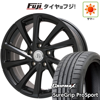 新品国産車用 5穴100車 夏タイヤ ホイール4本セット 225/40R18 グリップマックス シュアグリップ PRO SPORT BSW（限定） ブランドルライン ボレアノ10 18インチ