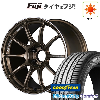 Efficient Grip - 【新品国産車用5穴114.3】 | 夏タイア 車輪4本仕かける | 215/45R18 | グッドイヤー EfficientGrip Comfort(押さえる) | ADVAN Racing RSIII 18in