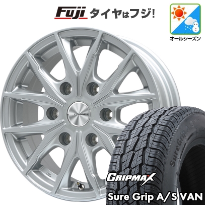 【新品】ハイエース200系 オールシーズンタイヤ ホイール4本セット 195R15C 107/105T シュアグリップ オールシーズン Van(限定) プレミックス HC2x6 15インチ