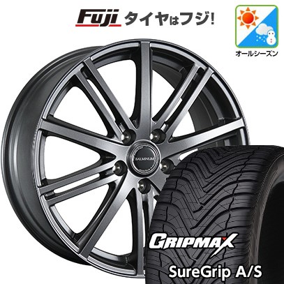 グリップマックス - 新品国産車用 5穴114.3車 オール時期タイア 車輪4本仕掛ける 225/55R18 シュアグリップA/S(押さえる) ブリヂストン バルミナ BR10 18in 車、バイク、自転車-オールシーズンタイヤ、ホイールセット-タイヤ、ホイール