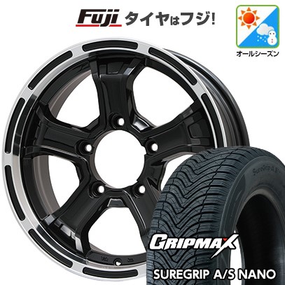 グリップマックス - 【新品】ジムニーシエラ オール時季タイア 銀輪4本仕かける 195/80R15 SUREGRIP A/S NANO(押さえる) ビッグウエイ B-MUD K 15in
