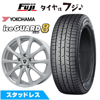 パンク保証付き【新品】スイフトスポーツ スタッドレスタイヤ ホイール4本セット 195/45R17 ヨコハマ アイスガード8 エイトIG80 エステローザ FSV 7J 17インチ
