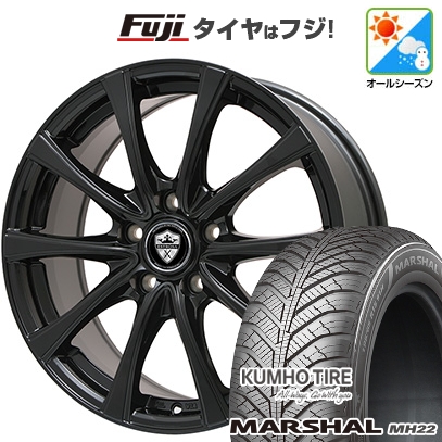 KUMHO - 【新品国産車用5穴114.3】 | オール時期タイア 車輪4本仕掛ける | 225/65R17 | マーシャル MH22(押さえる) | エステローザ FSV 17in オールシーズンタイヤ、ホイールセット-タイヤ、ホイール-自動車