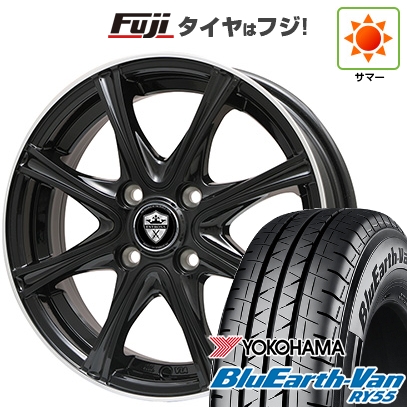 プロボックス/サクシード(リフトアップ) | 夏タイヤ ホイール4本セット | 185/80R14 102/100N | ブルーアース Van RY55 | エステローザ MZV | 14インチ