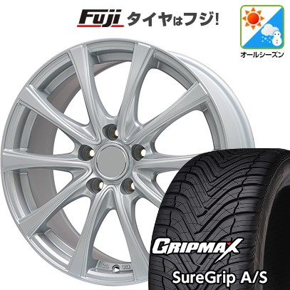 【新品国産車用 5穴114.3車】 オールシーズンタイヤ ホイール4本セット 225/45R18 シュアグリップ オールシーズン(限定) エルベ エステローザFSV 18インチ