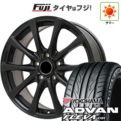 ADVAN 【新品国産車用 5穴114.3車】 夏タイヤ ホイール4本セット 205 