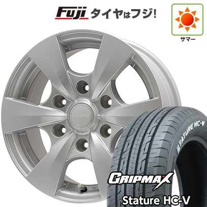 【新品】キャラバン 夏タイヤ ホイール4本セット 195/80R15 107/105Q グリップマックス スタチャー HC-V RWL（限定） エルベ ビズスポ 15インチ