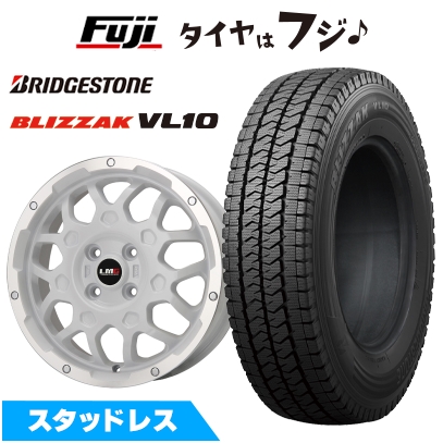 【新品 軽自動車】軽トラ 軽バン スタッドレスタイヤ ホイール4本セット 145/80R12 80/78N ブリヂストン ブリザック VL10 レアマイスター LMG MS-9W 12インチ