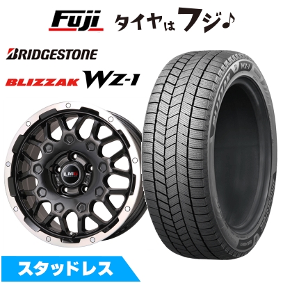 【新品国産車用 5穴114.3車】 スタッドレスタイヤ ホイール4本セット 215/60R17 ブリヂストン ブリザック WZ-1 レアマイスター LMG MS-9W 6.5J 17インチ