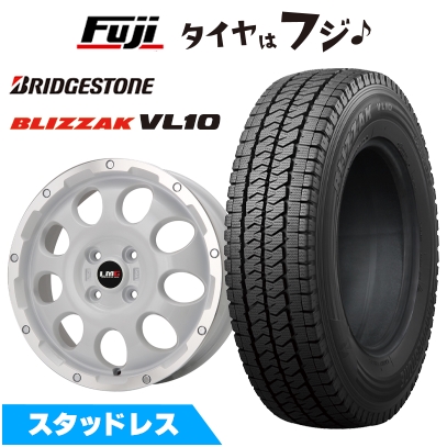 【新品 軽自動車】軽トラ 軽バン スタッドレスタイヤ ホイール4本セット 145/80R12 80/78N ブリヂストン ブリザック VL10 レアマイスター LMG CS-9 12インチ