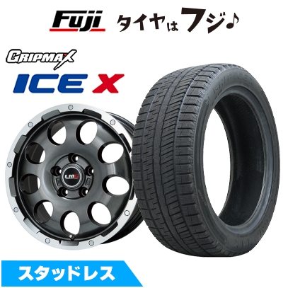 【新品国産車用 5穴114.3車】 スタッドレスタイヤ ホイール4本セット 215/60R17 グリップマックス アイスX BSW(限定) レアマイスター LMG CS-9 17インチ