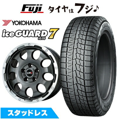 【新品国産5穴114.3】 スタッドレスタイヤ ホイール4本セット 225/65R17 ヨコハマ アイスガード7 セブンIG70 レアマイスター LMG CS-9 17インチ