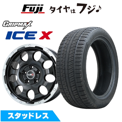 【新品国産車用 5穴114.3車】 スタッドレスタイヤ ホイール4本セット 215/60R17 グリップマックス アイスX BSW(限定) レアマイスター LMG CS-9 17インチ
