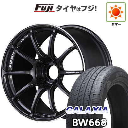 【新品国産車用5穴114.3】 | 夏タイヤ ホイール4本セット | 225/55R19 | ギャラクシア BW668(限定) | ヨコハマ アドバンレーシング RSIII | 8J 19インチ