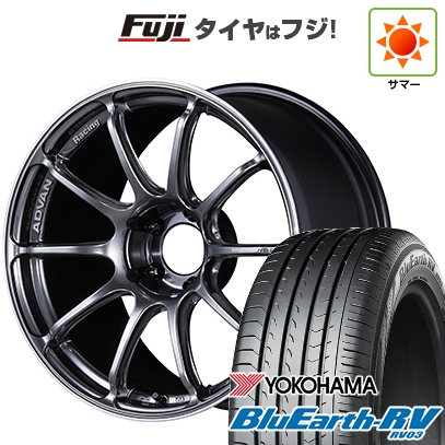 BluEarth - 【はち切れる引き請ける付き添い人】【新品国産車用5穴114.3】 | 夏タイア 車輪4本仕掛ける | 245/45R19 | 青碧地びた RV-03 | アドバンレーシング RSIII | 9J 19in タイヤ、ホイール-夏タイヤ、ホイールセット