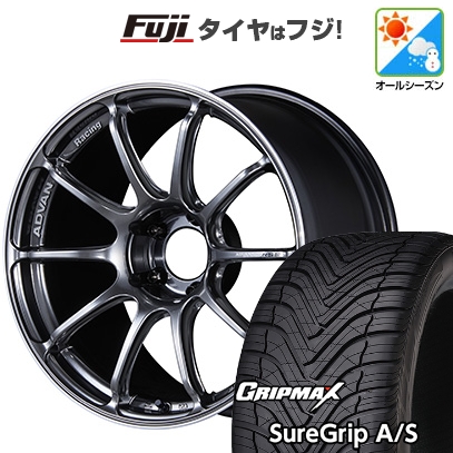 【新品国産車用5穴100】 | オールシーズンタイヤ ホイール4本セット | 225/55R18 | グリップマックス Sure Grip AS | ADVAN Racing RSIII 18インチ