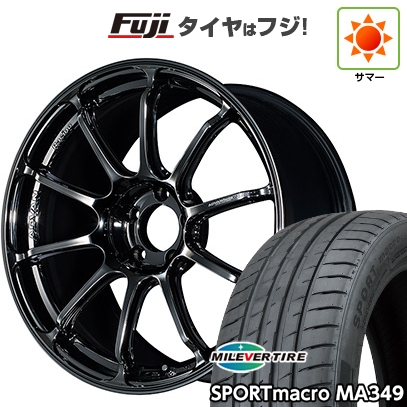 【新品国産車用5穴114.3】 | 夏タイア 車輪4本仕掛ける | 225/45R19 | ミ生き胆 MA349 | ヨコハマ アドバンレーシング RSIII | 19in 自動車-夏タイヤ、ホイールセット-タイヤ、ホイール
