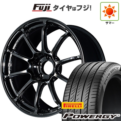 PIRELLI - 【新品国産車用5穴114.3】 | 夏タイア 銀輪4本仕かける | 225/45R19 | ピレリ パワジー | ヨコハマ アドバンレーシング RSIII | 19in