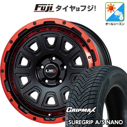 【新品国産車用5穴114.3】 | オールシーズンタイヤ ホイール4本セット | 225/65R17 | シュアグリップ AS ナノ | レアマイスター LMG DS-10 | 7.5J 17インチ