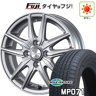 【新品国産車用4穴100】 | 夏タイヤ ホイール4本セット | 185/65R15 | ミレバー ミレコンフォート MP071(限定) | ブリヂストン エコフォルム SE-20 | 15インチ