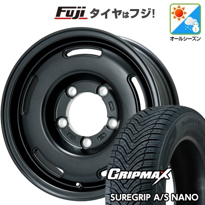 【新品】ジムニーシエラ オールシーズンタイヤ ホイール4本セット 195/80R15 グリップマックス SUREGRIP A/S NANO(限定) プレミックス プディン 15インチ