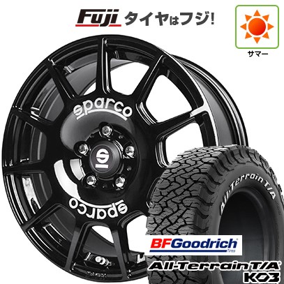 【新品】デリカD5 夏タイヤ ホイール4本セット 235/70R16 BFグッドリッチ オールテレーンT/A KO3 RWL OZ SPARCO テラ 16インチ