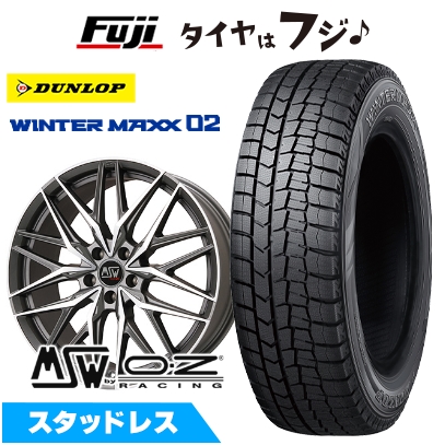 WINTER MAXX 02 - 【新品】ベンツV位置づけ（W447） スタッドレスタイヤ 車輪4本仕掛ける 245/45R18 ダンロップ ウインターマックス 02 WM02 MSW 50 8J 18in 冬タイヤ、ホイールセット-車、バイク、自転車