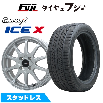【新品国産車用 5穴100車】 スタッドレスタイヤ ホイール４本セット 225/45R18 グリップマックス アイスX BSW (限定) LMスポーツLM-10R 18インチ