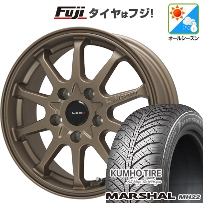 【新品】フリード クロスター | オールシーズンタイヤ ホイール4本セット | 185/65R15 | マーシャル MH22(限定) | LMスポーツ LM-10R 15インチ